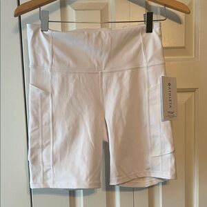 Athleta Women's White Bike Shorts